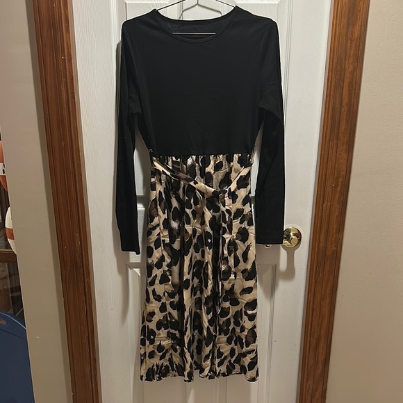 Dresses & Skirts - Blue Asymmetrical Long Sleeve Dress
